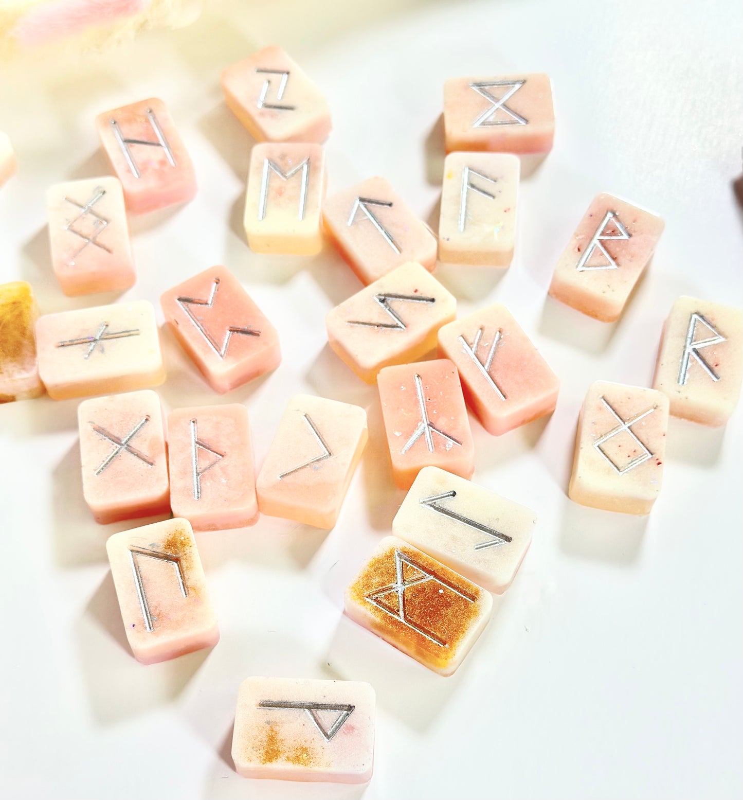 Handmade Custom Resin Rune Set