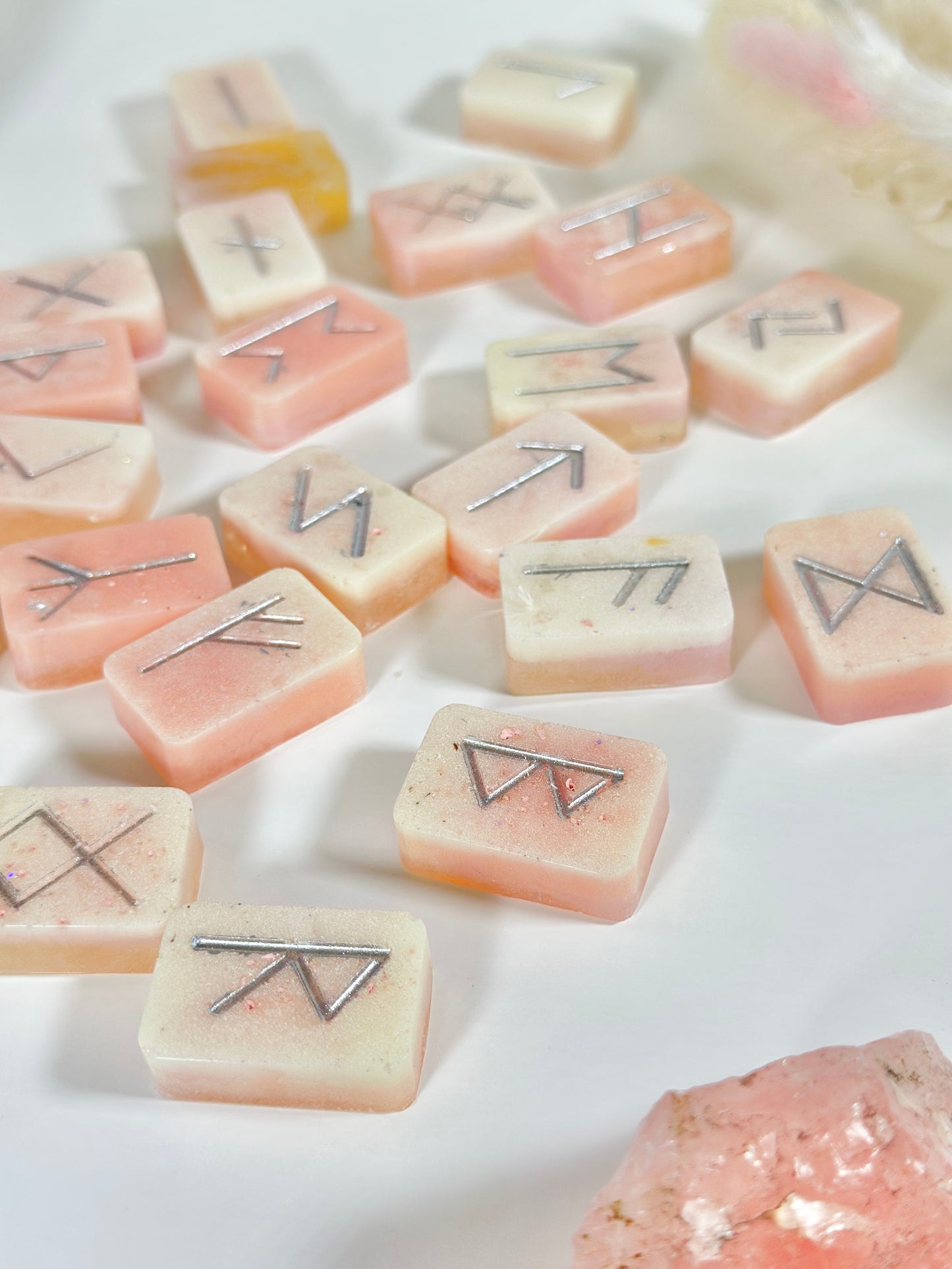 Handmade Custom Resin Rune Set