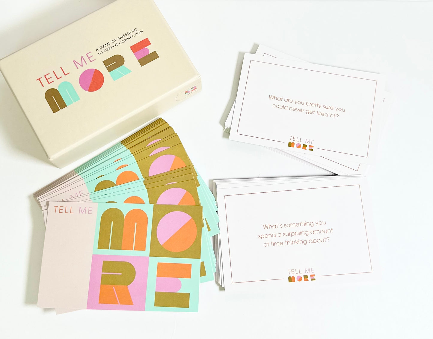 Tell Me More Cards– 52 Questions to Deepen Connection
