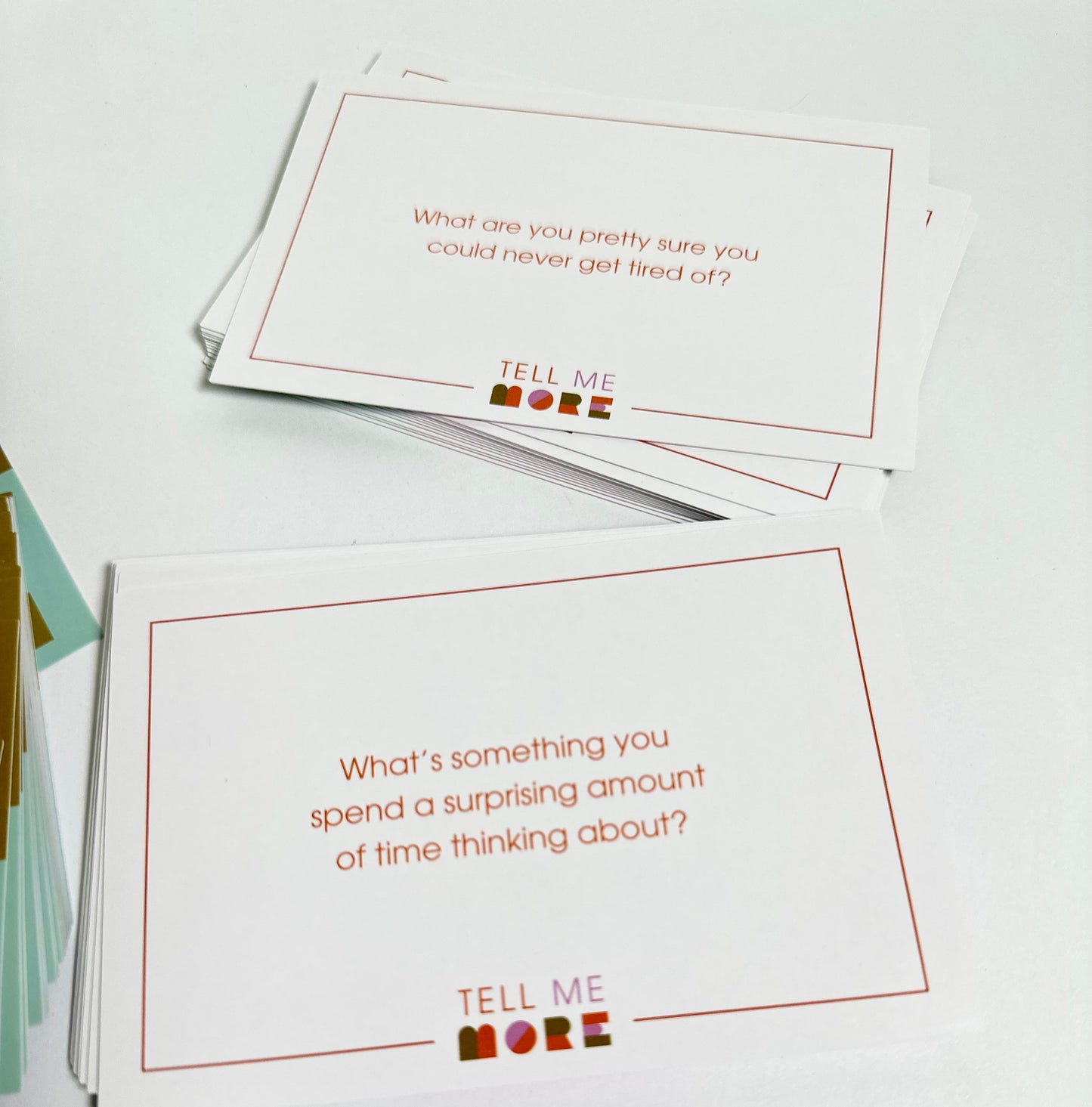 Tell Me More Cards– 52 Questions to Deepen Connection